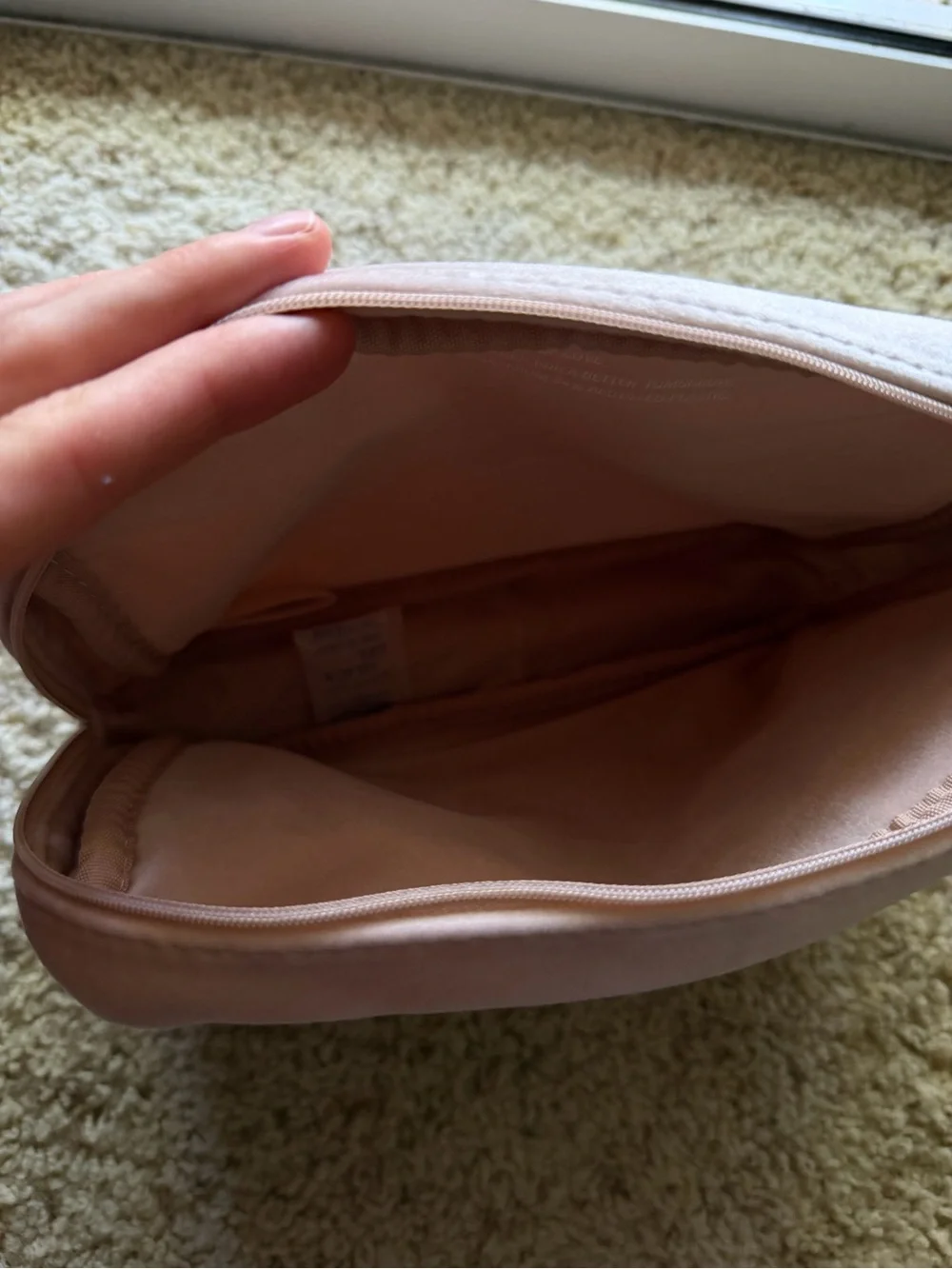 Valentino Beauty Pink Velvet Cosmetic Bag / Makeup Pouch